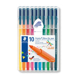 STAEDTLER Triplus Fibre Tip Pen 10 Color - LOG-ON