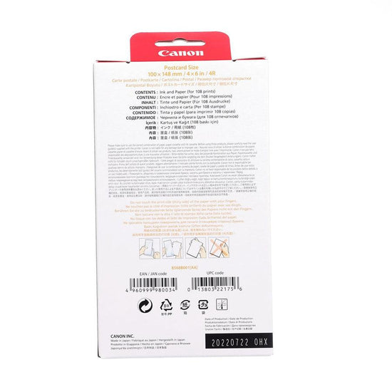 Canon RP108 Selphy Color Ink Paper Set (108 Sheets) RP-108