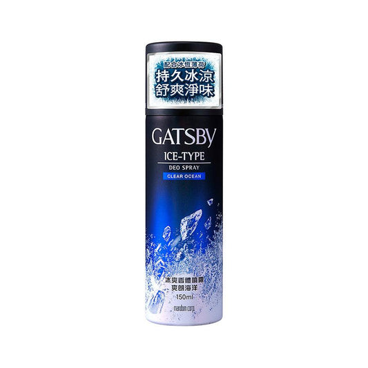 GATSBY Ice-Type Deo Spray (Clear Ocean) 150Ml - LOG-ON