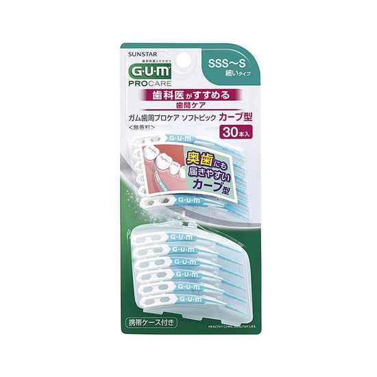GUM Gum Soft Pick Curve 30P (Sss-S) - LOG-ON