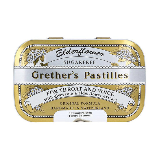 GRETHER'S Pastilles - Elderflower Sugarfree  (110g) - LOG-ON