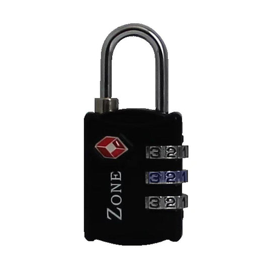 ZONE 28mm Combination Lock With Wire Loop-Black  