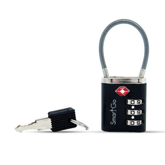 SMART GO Duo (Key + Num) TSA Lock-Black - LOG-ON