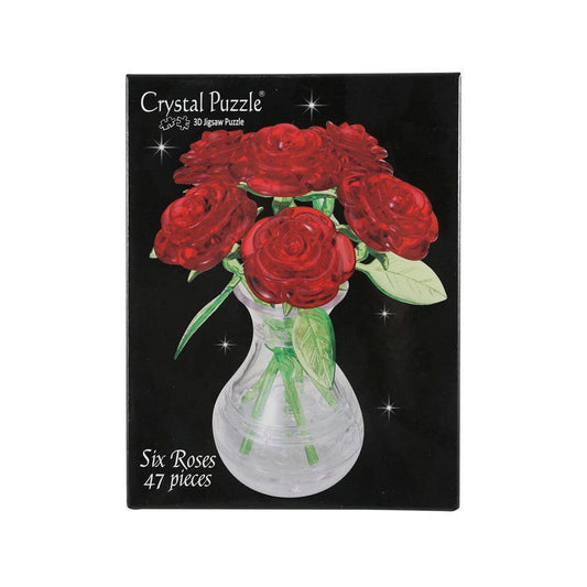 3D CRYSTAL PUZZLE 3D Crystal Puzzle - Six Roses - LOG-ON