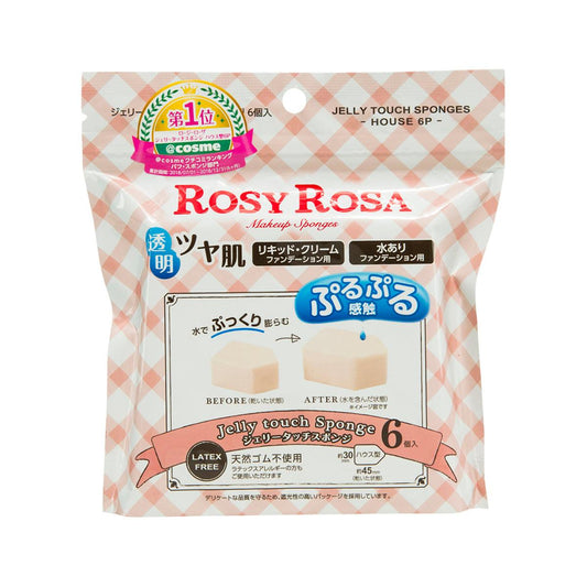 ROSY ROSA Jelly Touch Sponge House 6P  (36g)
