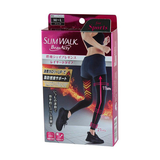SLIMWALK Compression, Shape Legging for Sports, Black M-L - LOG-ON