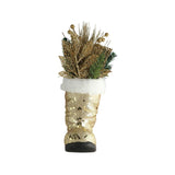 TOMCO 16" T.T. Wreath Deco On Shoe Gold - LOG-ON