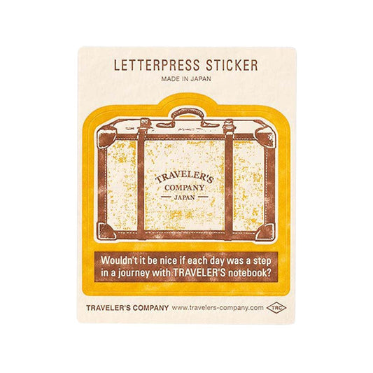 TRAVELER'S NOTEBOOK TN Letterpress Sticker - Trunk