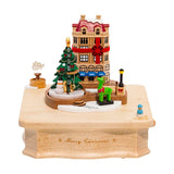 JEAN CULTRAL NEW City Wooden Music Box Christmas City - LOG-ON