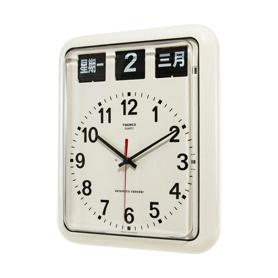 TWEMCO Calendar Flip Clock BQ-12A(CHI) W - LOG-ON