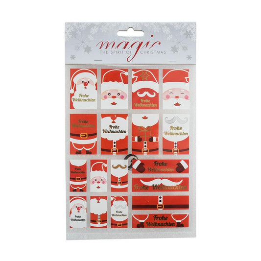 INGE Gift Label, Santa, Snowman, 20 cm - LOG-ON