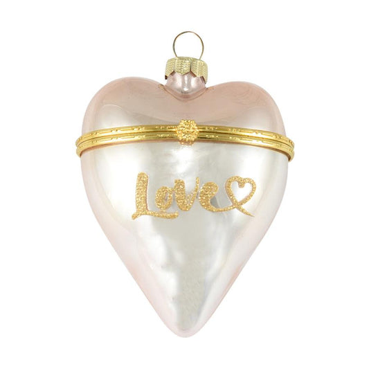 INGE Glass Openable Heart, 10 cm - LOG-ON