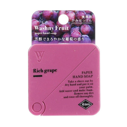 NOL Washny Fruits Paper Soap Rich Grape  (25g)