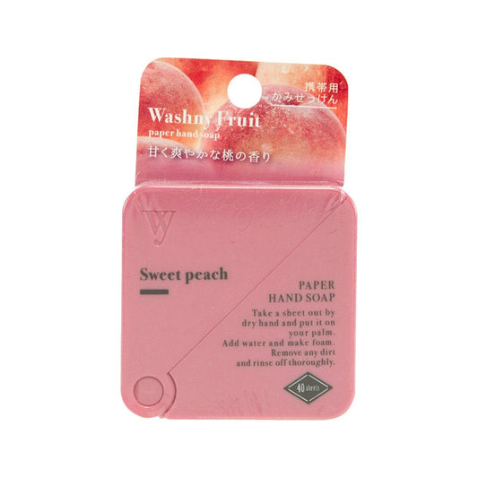 NOL Washny Fruits Paper Soap Sweet Peach  (25g)