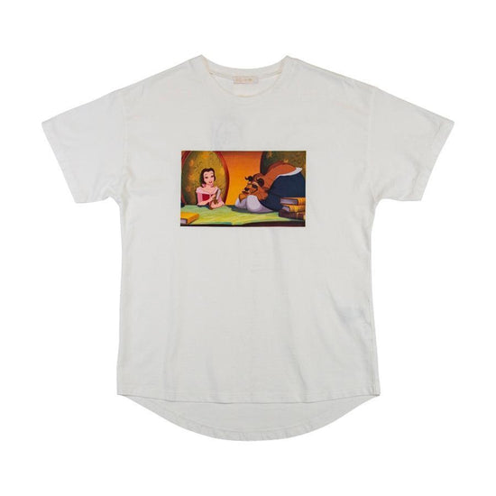 AG BY AQUAGIRL Belle And Beast Tee-White - LOG-ON