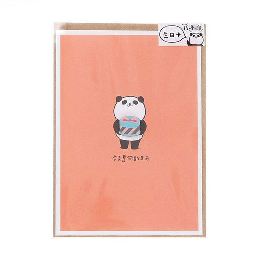 SANRIO Birthday Card - Panda Cake - LOG-ON