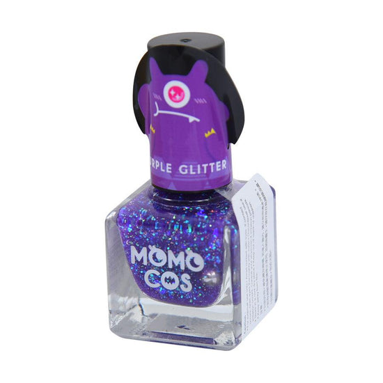 BEAUTY WORLD MOMO COS Peel Off Manicure - Purple Glitter (6mL) - LOG-ON