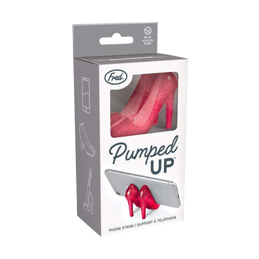FRED Pumped Up Phone Holder Ruby Glitter - LOG-ON