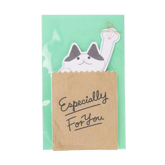 SANRIO Everyday Card - Cat Paper Bag - LOG-ON