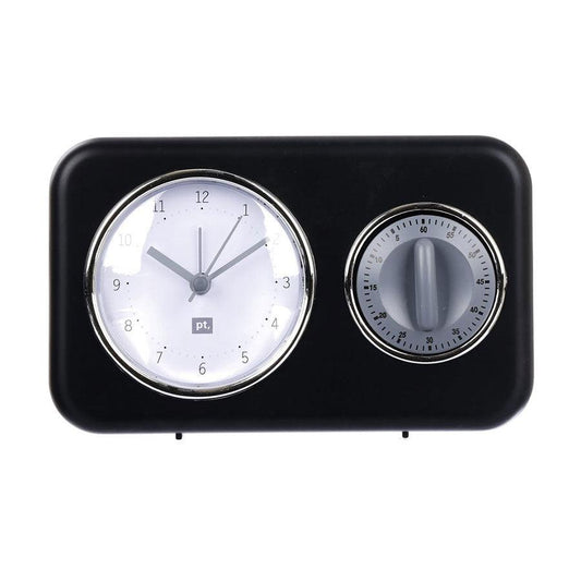 PT PT Clock with timer Nostalgia - Black