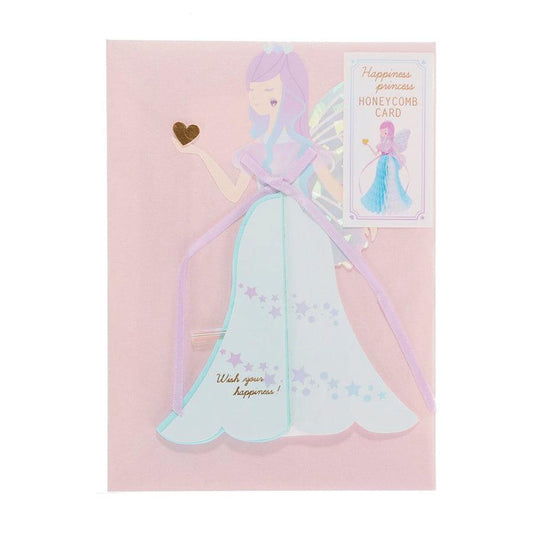 APJ Greeting Card - Happiness Princess Honey Comb Blue  (15g)