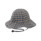 RIVER UP Check Outdoor Hat Navy (97g) - LOG-ON