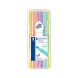 STAEDTLER Triplus Textsurfer Highlighter 6 Color - Pastel - LOG-ON