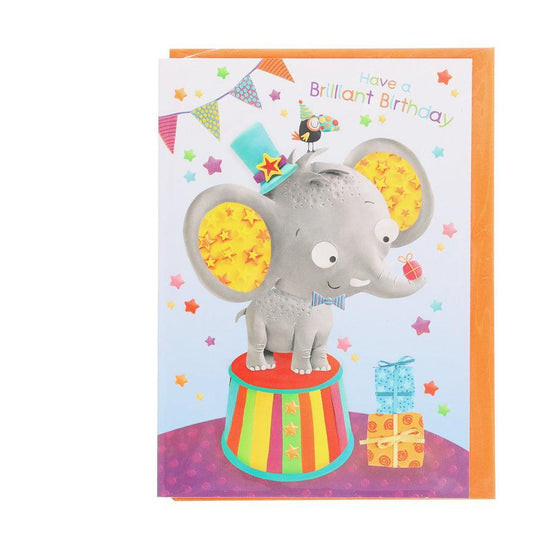 YUCCA BIRTHDAY CARD - ELEPHANT - LOG-ON