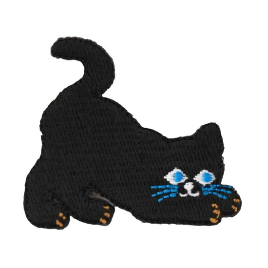 SOUSOU Embroidery Brooch Black Cat - LOG-ON