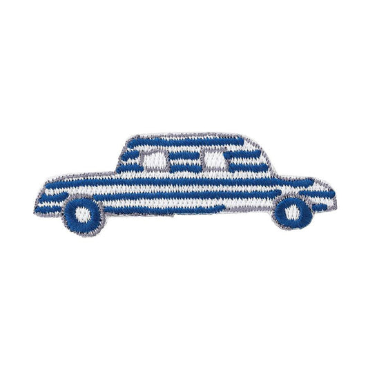 SOUSOU Embroidery Brooh Car Blue
