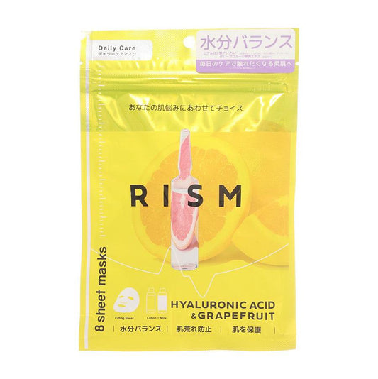 SUN SMILE Rism Daily Care Mask - Hyaluronic Acid & Grapefruit  (8pcs)