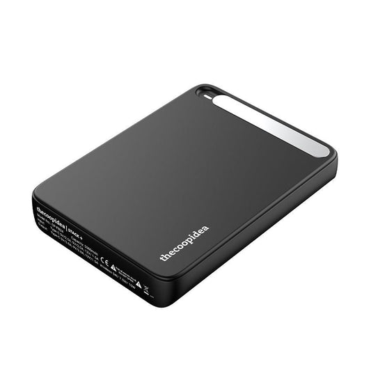THECOOPIDEA STACK+ Magnetic Wireless 5000mAh Powerbank Black - LOG-ON