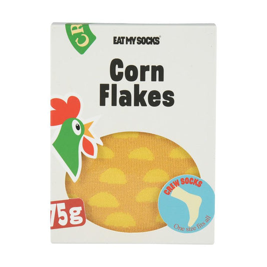 EATMYSOCKS Socks Cereals Corn Flakes - LOG-ON