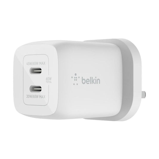 BELKIN Boost Charge PRO 65W Dual USB-C Gan Wall Charger