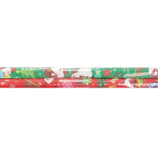 TSUTSUMU Xmas Roll Wrapping Paper 53X77cm 2pcs - Santa Red & Green (45g) - LOG-ON