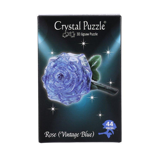 3D CRYSTAL PUZZLE 3D Crystal Puzzle - Rose (Vintage Blue)