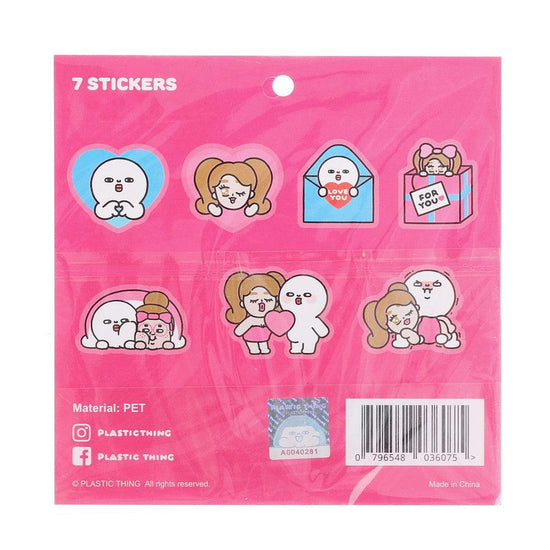 MS FATTY Plastic Thing Ms Fatty Sticker Pack(B) - LOG-ON