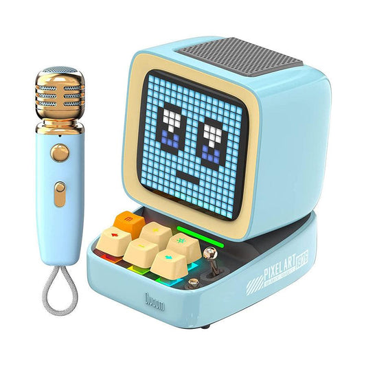 DIVOOM Ditoo Mic Pixel Art Speaker With Microphone Blue
