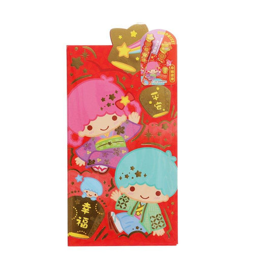 SANRIO Red Packet Pull Out 4pcs - Little Twin Stars