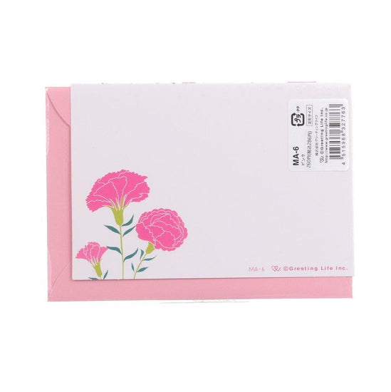GREETING LIFE Mother's Day Card - Pink Flower (15g) - LOG-ON