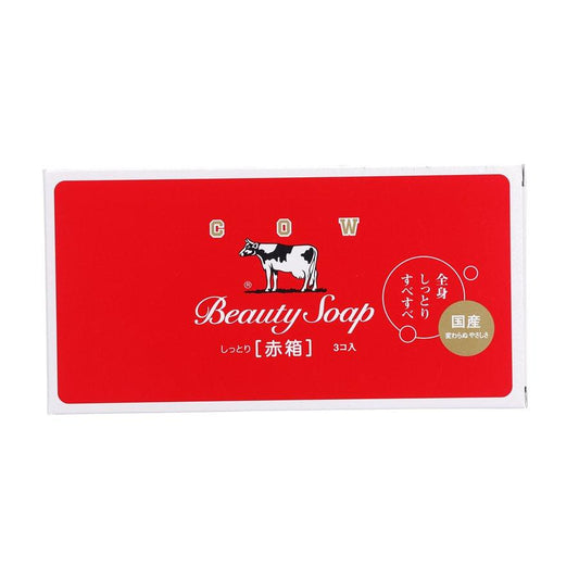 COW Cow Brand Soap Red Box (90G*3PCS) - LOG-ON