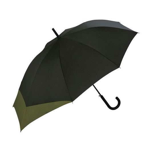 W.P.C. Back Protect Umbrella Black X Khaki (480g) - LOG-ON