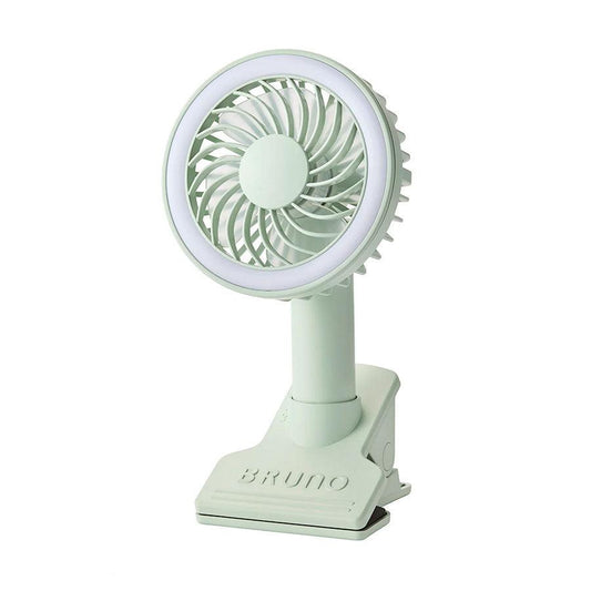 BRUNO Clip Fan With Light-Green Gray - LOG-ON