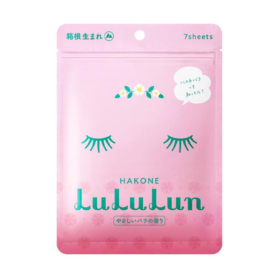 LULULUN Face Mask Hakone Rose  (108g, 7pcs) - LOG-ON