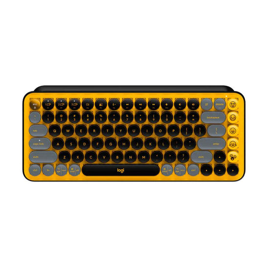LOGITECH Pop Keys Wireless Keyboard Blast Yellow - LOG-ON